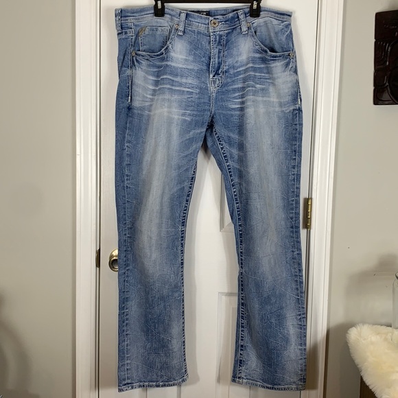 Salvage Other - Salvage distressed blue jeans regular fit 38R